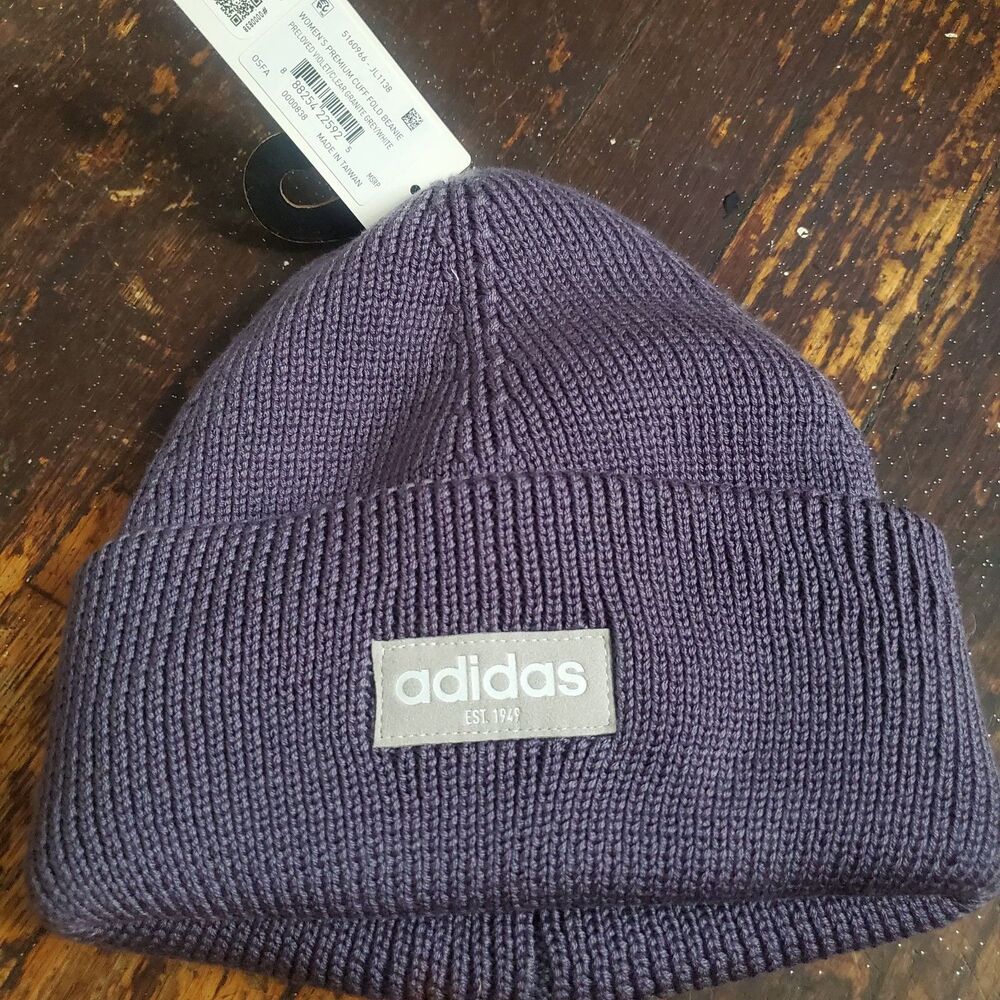 Adidas Women's Premium Cuff Fold Beanie.